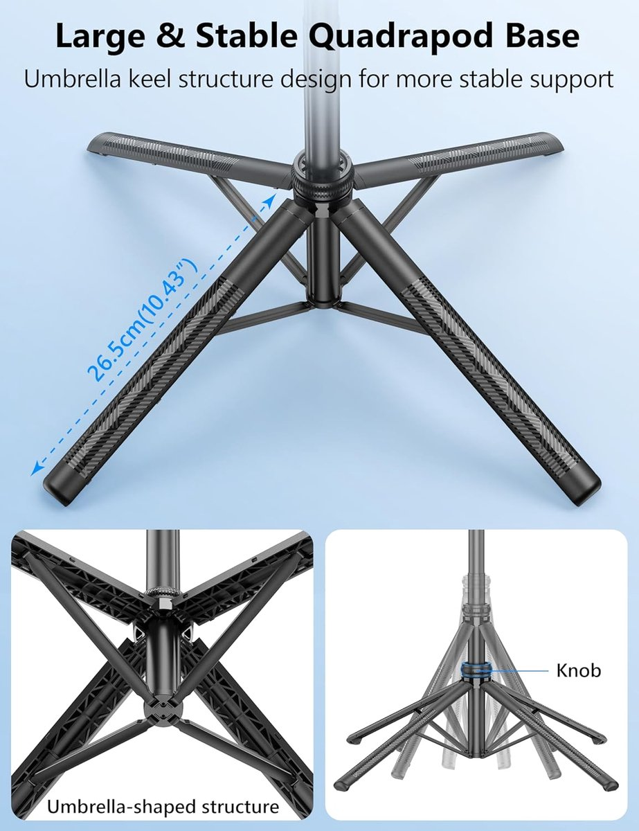 AI Oranje Selfie Stick Quadrapod Basis - Stabiele 4-poten constructie